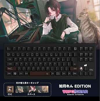 Amazon.co.jp: VSPO! GEAR ゲーミングキーボード 第1弾 如月れん